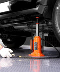 Beefy Air Hydraulic Bottle Jack Two In One Pneumatic And Hydraulic 12 Ton Lift Range 10.43 To 19.88 Inches under vehicle