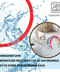 Three Color Silicone Sealing Rings For 6 Quart Electric Pressure Cooker in dish drying rack, BPA Free Food Grade Gaskets