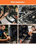 Collage of bike repair, car engine maintenance, and mechanic workshop indicating versatile use for M3 Hex Socket Head Cap Screw Kit For 3D Printing Premium 12 9 Grade Alloy Steel With Black Oxide Finish 140 Pcs Screws In 7 Lengths M3x6mm M3x8mm M3x10mm M3x12mm M3x16mm M3x20mm M3x25mm Nuts And Washers Included Sweet Tinkerers Pick