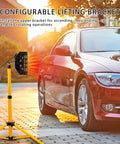 Beast 2000W Infrared Paint Curing Lamp For Body Repair With Adjustable Stand beside red car