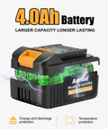 4.0Ah lithium battery for 1/2 Inch Cordless Brushless Impact Wrench Kit 300 Ft-Lbs Max Torque 3000 RPM 20V Power