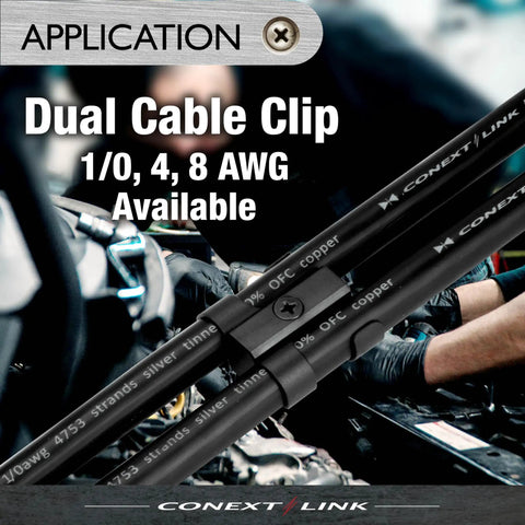 Premium Heavy Duty Dual Cable Clip Clamps For 8 Gauge Wires Keep Your Rig Looking Crisp With These Tough Red Wire Management Clips That Slam Down Snug And Beat The Wire Mess Game Dead Even Today