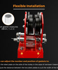 Electric Hoist Manual Trolley For 1.96 To 6.69 Inch I Beams Wide Flange 1 Ton Capacity installation parts and frame