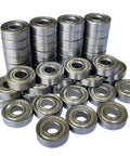Pack Of 50 608 ZZ Ball Bearings Double Metal Shielded Miniature Deep Groove Bearings For Furniture Wheels Skateboards