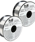 Close-up of MIG Aluminum Welding Wire.030 Inch Diameter 1 Pound Roll ER4043 Alloy Made In North America 2 Pack Pro Grade Wire spools