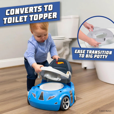 Kickstart Your Toddler Potty Journey With This Snazzy Blue Race Car Seat For Kids Featuring Detachable Lift Out Pot Built In Splash Guard Simple Cleanup