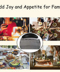 ULIFEBETTER crinkle cutter for veggies, stainless steel blades with black handle, 6.1x4.7in, close-up