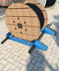 Heavy Duty Wire And Cable Reel Roller Stand 4400 Lbs Steel Dispenser For Reels Up To 47 Inches Reel Unwinder And Cord Management Caddy