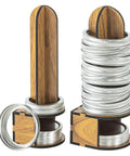 Kick The Lid Shuffle With Premium Solid Wood Mason Jar Organizer, 2 Pack Canning Rack, Storage for lids and bands.