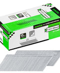 Box of 15 Gauge Finish Nails One And Three Quarters Inch 34 Degree Angled Galvanized Finish Nails, 2000 Pieces Displayed