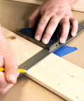 Using 2-Piece 6-Inch Machinist Combination Square with Cast Iron Head 4R for precise woodworking measurement