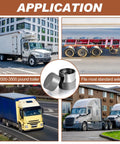 4 Pack Road Ready Rubber Trailer Bearing Dust Caps And Bearing Bras, 1.98 Inch Wheel Hub Covers For Boat Trailers in application collage.