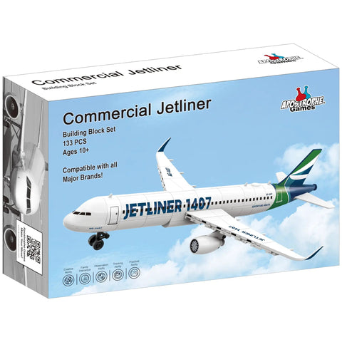 Dope Commercial Jetliner Building Block Set With 133 Pieces For Ages And Up Build An Accurate Airplane Model Toy packaging