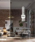 40W Krypton Xenon T3 Clear Bulb E12 Candelabra Base 2 Pack, Bright White Halogen Look, dimmable in modern living room
