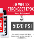 Cold Weld Steel Reinforced Epoxy Two Part Kit 2 Oz For DIY Repairs That Bond Stronger Than Steel Without Torch showing tubes