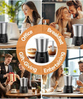 17 Ounce Electric Milk Frother And Steamer With Stainless Steel Jug 4 In 1 Foam Maker for Lattes in various settings