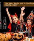 Twenty Piece Pirate Party Favors Telescopes For Kids And Toddlers Five Point Five Inch Retractable Toy Telescopes For Pretend Play Kid Friendly Party Supplies For Birthdays Halloween Treasure Hunt Fun, black plastic