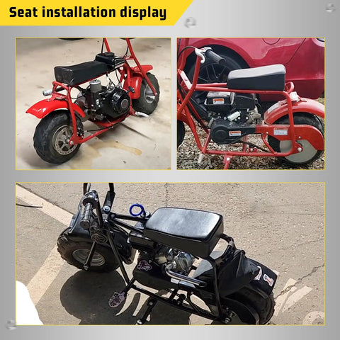 Upgraded Mini Bike Seat For Predator 79Cc 97Cc 98Cc 100Cc Engines With 2.5Hp And 3.0Hp Powersports installations on Trail 100U bikes