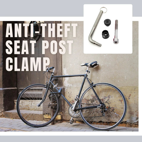 Tamper Resistant Seatpost Lock For Bikes With 7 Lobe Security Key And Alloy Locking Bolt Keeps Your Saddle Locked Down From Thieves