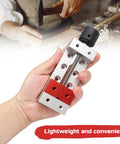 High Precision DIY Engraving Machine Jaw Clamp For Metal Mold Making Vertical Parallelism 0.005mm Quenched Hardened Steel Vise Tight Grip held in hand.