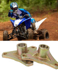 Two Piece Rear Spline Axle Hub 17 Tooth Beefy Steel Alloy Direct Bolt Up Fitment For 110Cc Mini Atv And Go Kart showing a close-up view.
