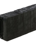 Top Shelf Laminated Rubber Dock Bumper 12 X 30 X 6 Inches showing black heavy rubber with metal mounts for shock absorption.