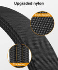 Mens Stretch Tactical Belt with 1.5 inch elastic nylon webbing detail showing high density and thickened structure