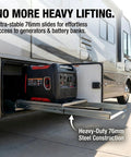 Beefy 76mm Heavy Duty Drawer Slides With 500lb Capacity Full Extension Ball Bearing Tracks for RV generators