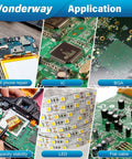 Pro Grade No Clean Solder Flux For Zero Residue Plus Desoldering Wick Kit; repairing electronics, PCB components, and ICs
