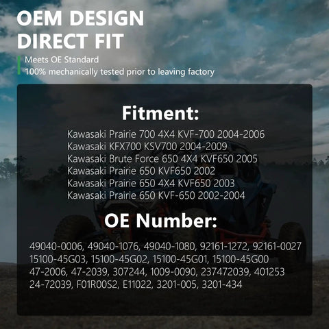 OEM design direct fitment details for Fuel Pump For Kawasaki Brute Force 650 04-05 Prairie 700 04-06 Prairie 650 02-06