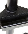 Heavy Duty 6 Inch Bench Grinder Rig With Rock Solid Cast Iron Stand And Handy Water Pot Tray For Tough Metalwork And Quick Tool Sharpening Chores close-up of sturdy cast iron water pot tray