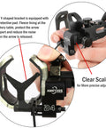 Close-up of Drop Away Arrow Rest For Compound Bow Right Hand Micro Adjustable Archery Accessory Red Aluminum Quiet Operation For Hunting And Target Shooting Gear For Serious Hunters showing micro adjustment scale and fleece lining.
