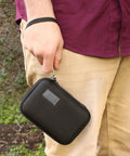 Person holding Rugged Hard Shell Thermal Camera Case With Water Resistant Exterior Fits FLIR C5 C3 X FLIR One Pro Seek Reveal XR