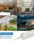 Ultra Bright 4Ft LED Shop Light 40W 5000LM 5000K Daylight T8 Integrated Fixture Linkable for garage, basement, garden, and patio