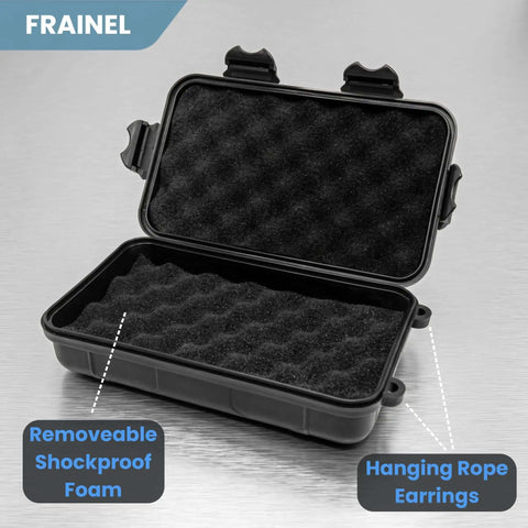 Beefy Rugged Storage Shell With Dense Foam Core built to lock down 3.5 hard drives with removable shockproof foam inside.