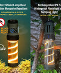 Outdoor Mosquito Bug Repellent Lantern With USB C Rechargeable Camping Light Citronella Mats Included Magnetic Base Tripod Waterproof