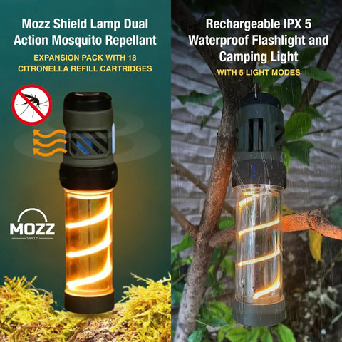 Outdoor Mosquito Bug Repellent Lantern With USB C Rechargeable Camping Light Citronella Mats Included Magnetic Base Tripod Waterproof