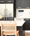 Modern kitchen with Double Wall Outlet Shelf With Cord Strap And Toothbrush Holder Wall Mounts For Alexa Echo Dot and HomePod