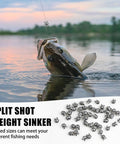 Fish caught with Split Shot Fishing Weights Kit With Removable Clip On Sinker For Fly Fishing and various lead sinkers.