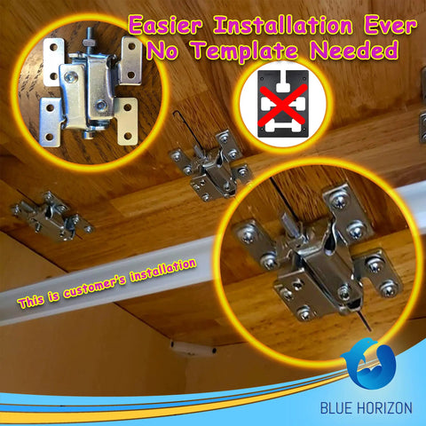 Double Action Countertop Joint Fasteners 4 Pack With Adjustable Flip Bolts for easy installation on wood surfaces.