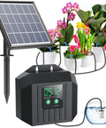Solar Powered Drip Irrigation System With Digital Programmable Watering Kit, 2200mAh Battery, watering 15 potted plants