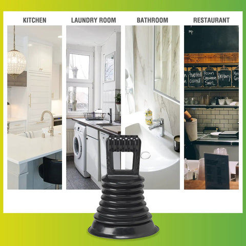 Must Have Mini Bellows Sink Plunger For Kitchens Bathrooms Baths Laundry Tubs And RVs Compact Powerful Clog Clearing Tool With Rubber Cup Easy To Store Portable Great For Quick Drains in kitchen, laundry room, bathroom, and restaurant settings