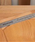 Stainless Steel Center Finder Ruler With No Guesswork And Dual Scale, 12 Inch Metal Measuring Tool on wooden surface