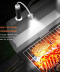 Super Bright Magnetic Barbecue Grill Light With Flexible Gooseneck LED Lighting For Outdoor Cooking 2 Pack Weather Resistant