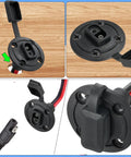 SAE Power Socket Sidewall Connector 2 Pin Quick Connect Cable For Solar Panel Flush Mount Weatherproof Plug 10 AWG 50cm