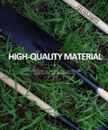 Drain Spade Shovel For Garden Digging And Transplanting Go To Trench Spade With Wooden D Handle And Steel Y Grip on grass