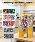 Candy Dispenser With 21 Inch Transparent Globe Holds 180 Balls for malls and parks on store counter