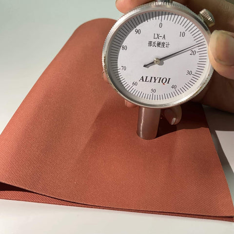 Measuring Heat Resistant Silicone Sponge Foam Rubber Sheet With Textured Surface For High Temp Press Red 11.8 X 11.8 Inch 1.5 Mm Thick