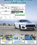 Toyota Touch Up Paint Pen 040 Super White Ice Cap Color Match Auto Paint Repair Pen for scratch remover guidance card