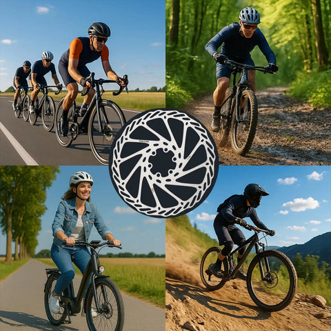 180mm Disc Brake Rotor With 6 Bolts And T25 Torx Tool, Stainless Steel Anti Rust And Heat Resistant Bike Rotor For Mountain Bike Road Bike MTB BMX